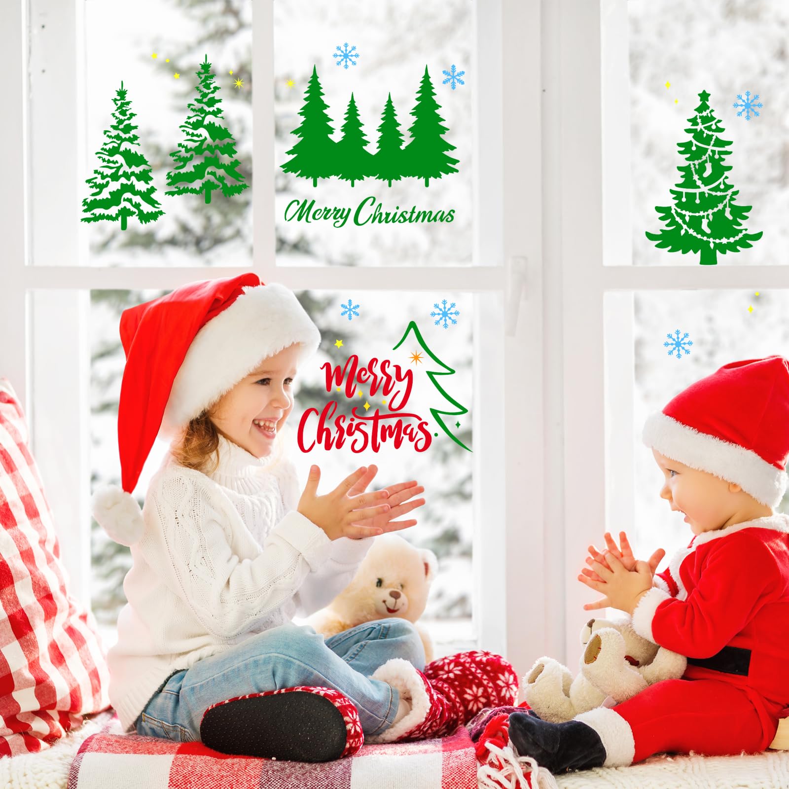 howaf-tannenbaum-schablonen-16er-15cm-wiederverwendbar-diy image 4