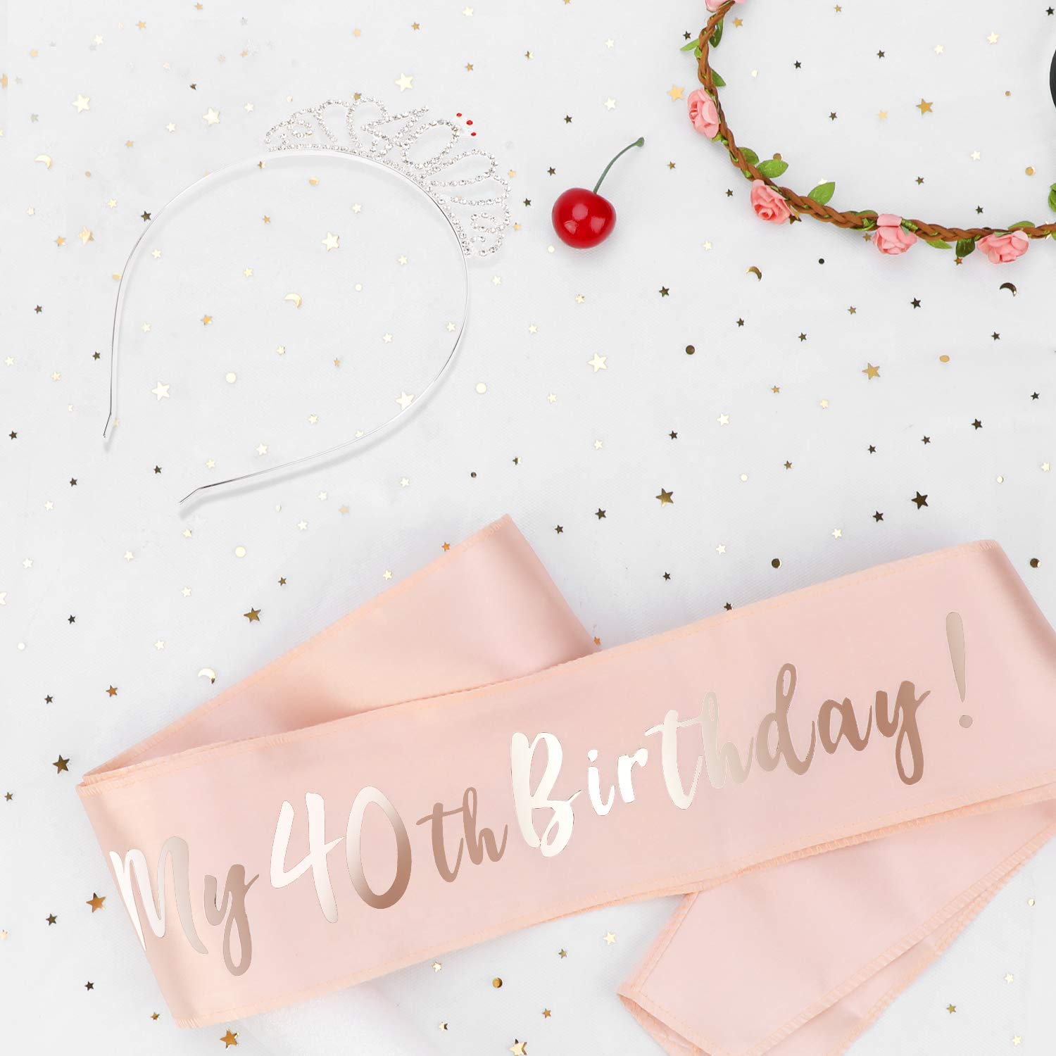 howaf-it-s-my-40th-birthday-sch-rpe-und-tiara-rosegold-set image 4