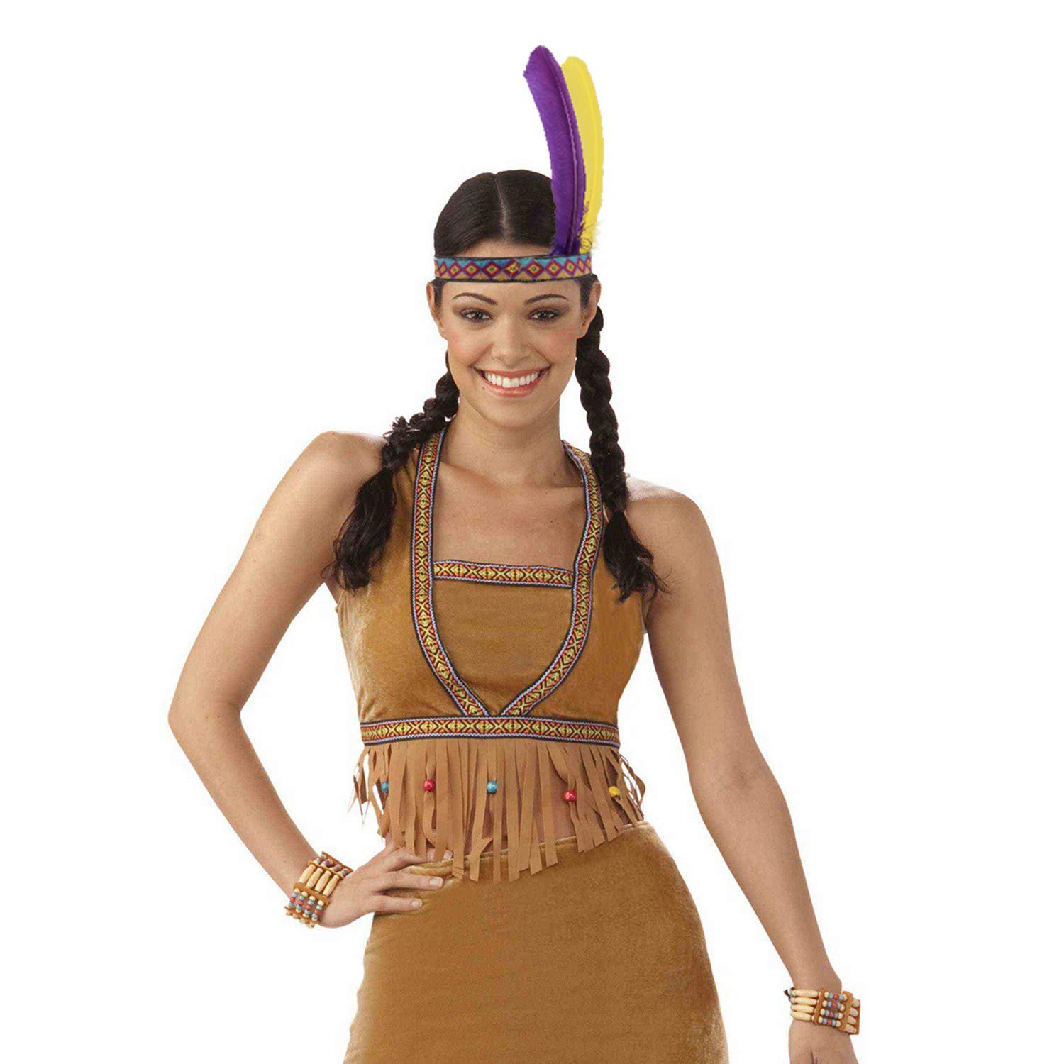 howaf-indianer-kopfschmuck-federn-stirnband-3er-pack image 4