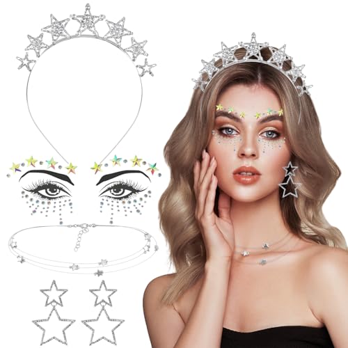 howaf-stern-kost-m-set-damen-silber-4-teilig-strass image 8