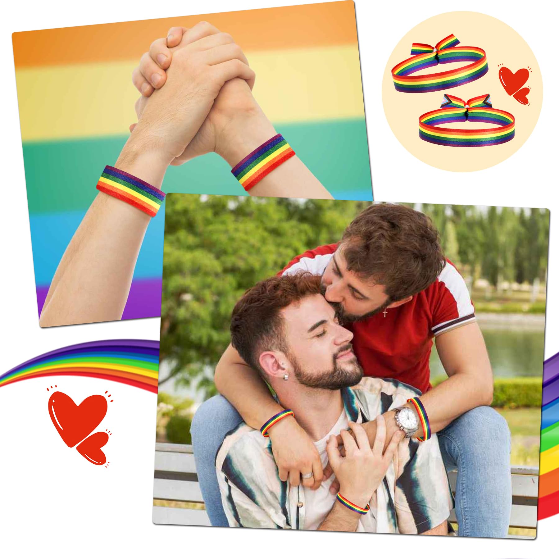 howaf-photo-booth-props-pride-armband-regenbogen-16-st-ck image 6