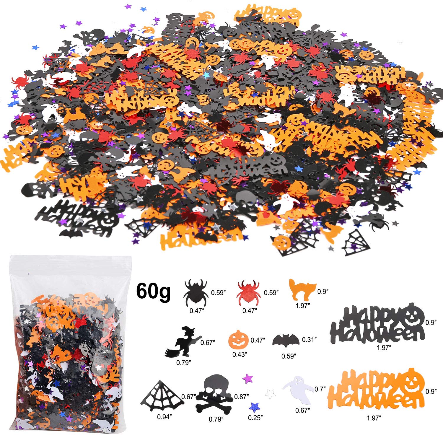 howaf-halloween-konfetti-tischstreu-bunt-glitzer-60g-k-rbis-geist image 4
