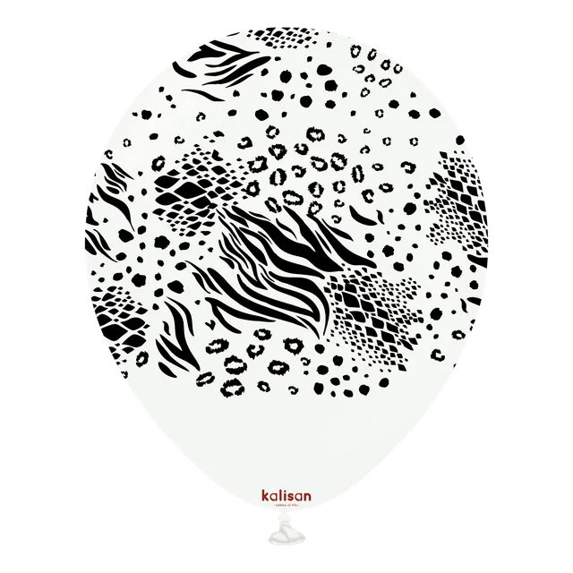 kalisan-safari-mutant-white-luftballons-12-zoll-25-st-ck-wei image 1