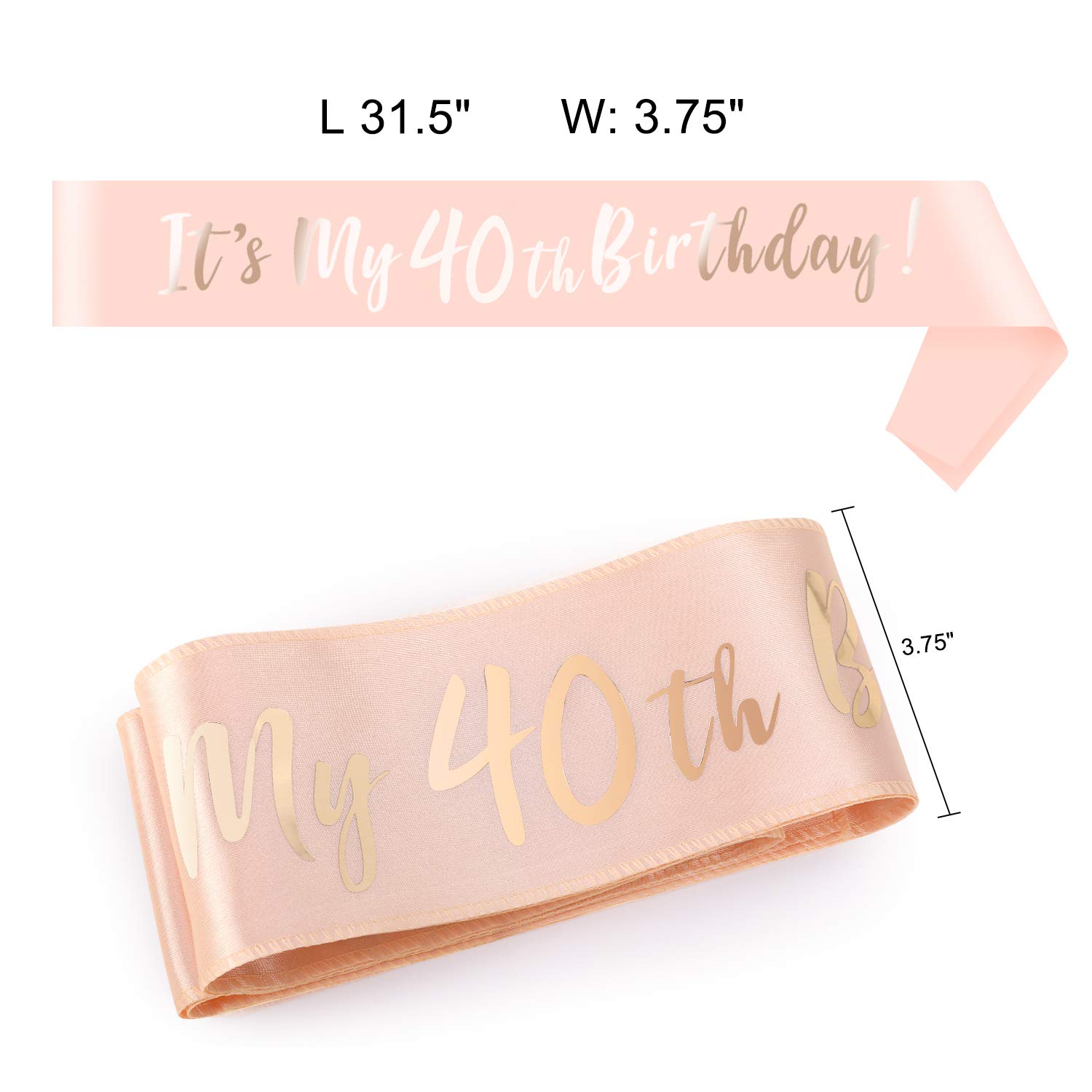 howaf-it-s-my-40th-birthday-sch-rpe-und-tiara-rosegold-set image 3