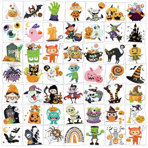 howaf-halloween-tattoos-kinder-glitzer-96-bl-tter-set image 8