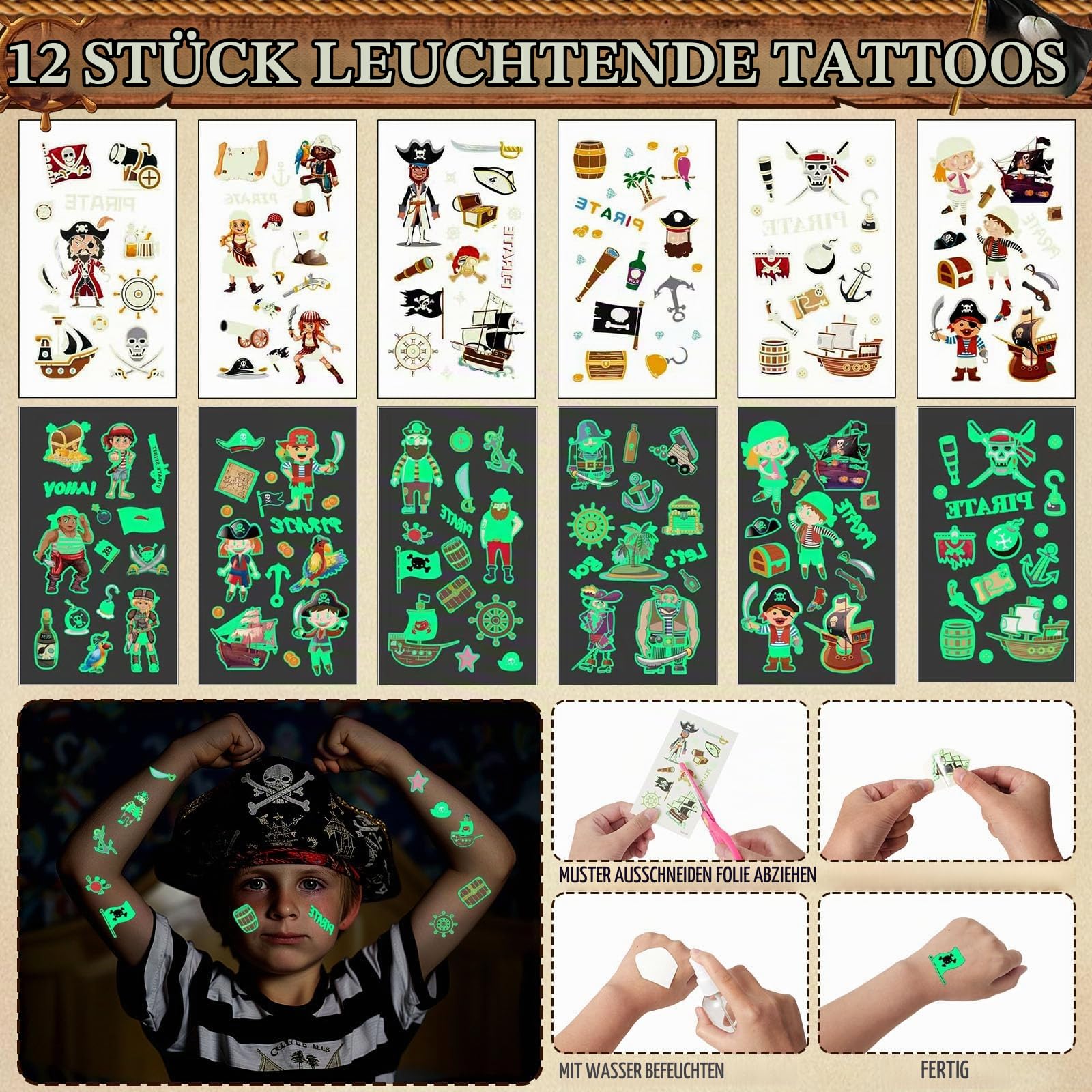 tacobear-party-favors-piraten-mitgebsel-48tlg-12-kinder-set image 4