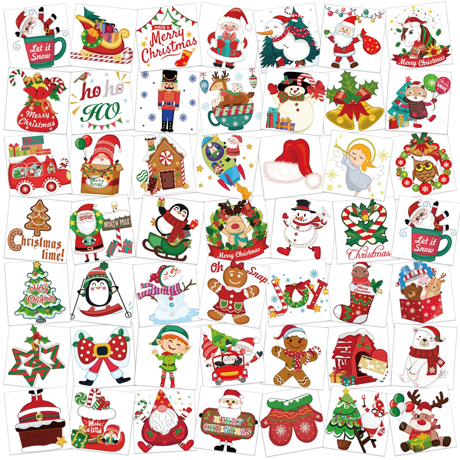howaf-weihnachts-tattoos-96-st-ck-tempor-re-leucht-tattoos image 1