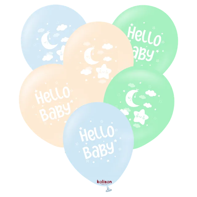 kalisan-baby-shower-hello-baby-boy-luftballons-12-zoll-25-st-ck image 1