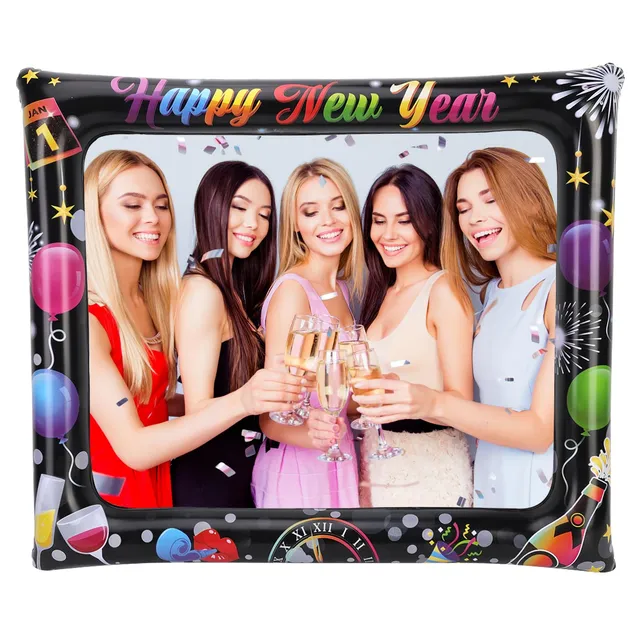 howaf-silvester-fotorahmen-aufblasbar-happy-new-year-75cm image 1