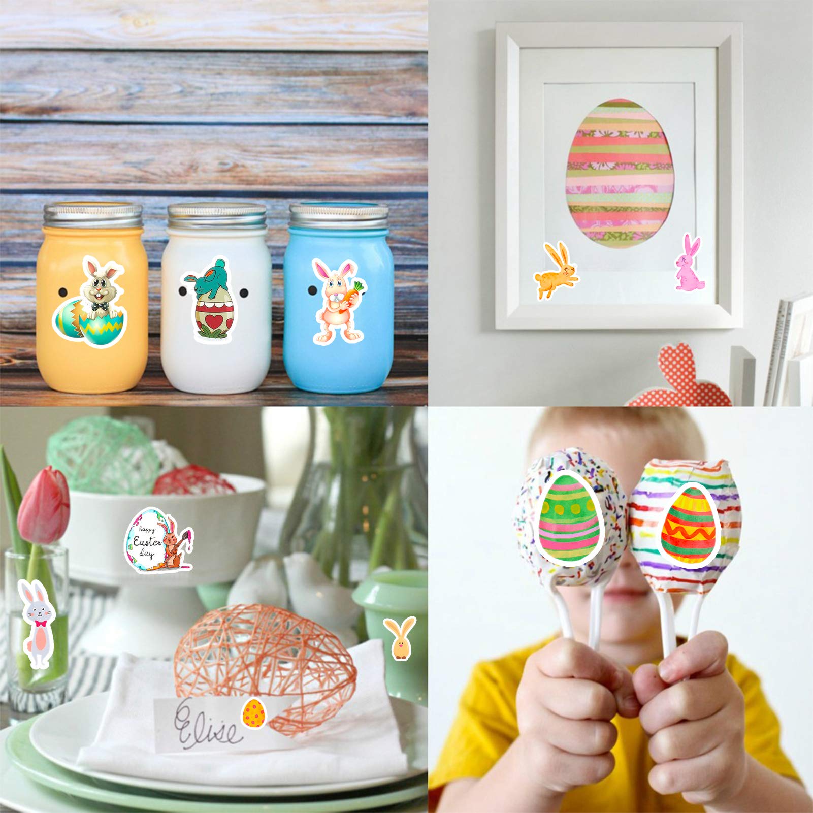 howaf-oster-aufkleber-kinder-150-st-ck-osterhase-sticker-set image 5