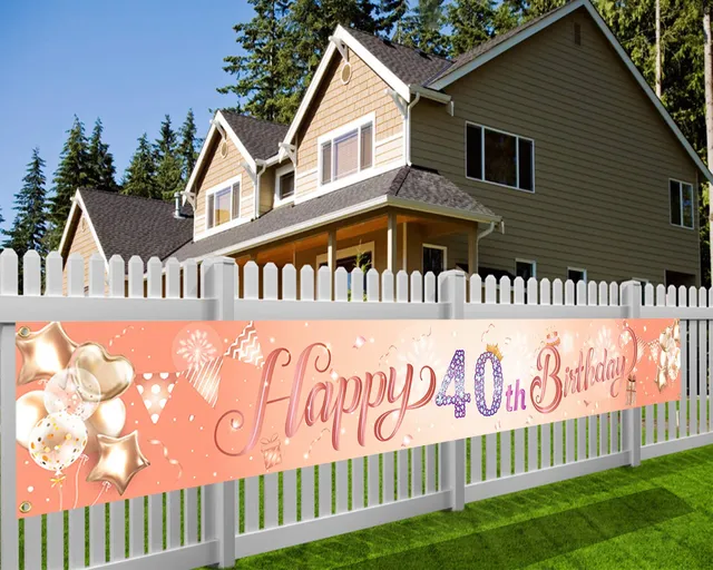 howaf-40-geburtstag-banner-frau-rosegold-stoff-274x37-cm image 1