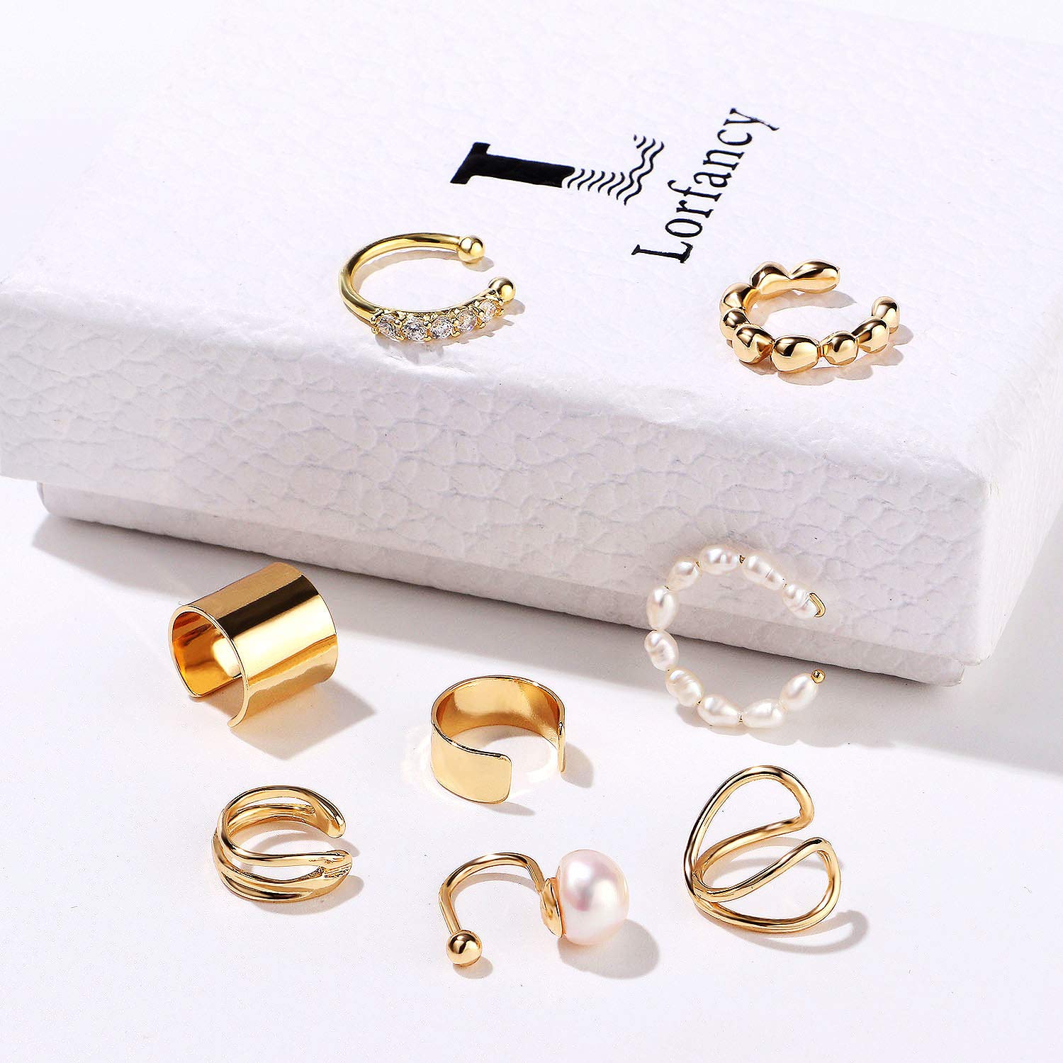 tacobear-ear-cuff-gold-8-st-ck-ohrmanschette-ohne-piercing image 2