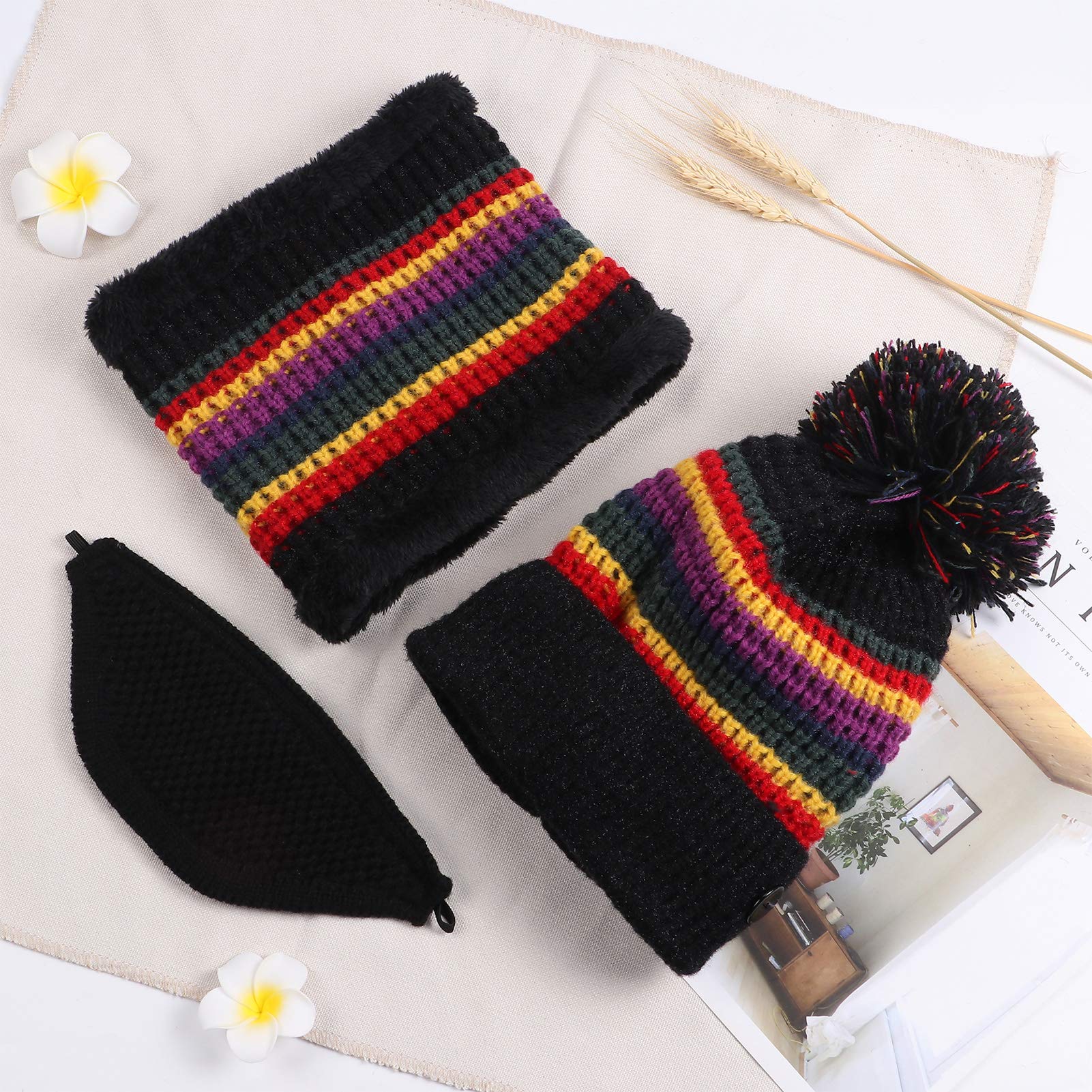 tacobear-accessories-m-tze-schal-set-3-teilig-schwarz-kinder image 2