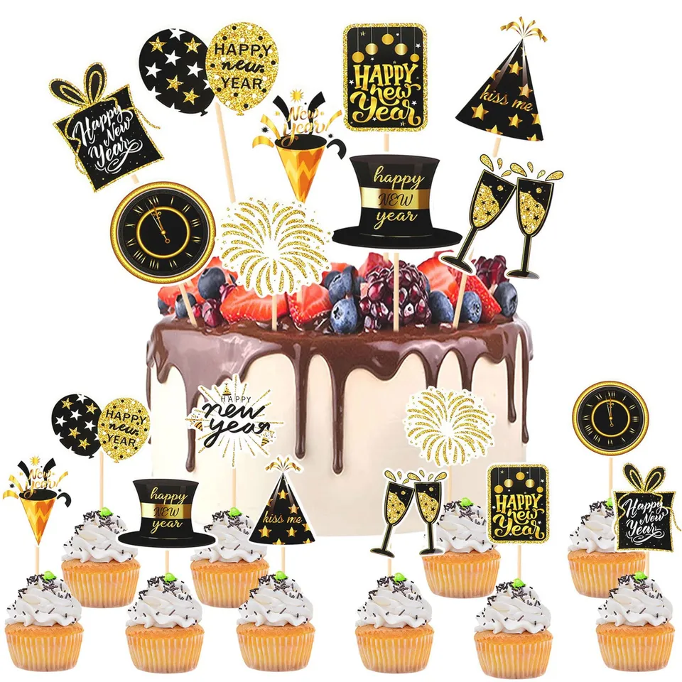 howaf-silvester-deko-2027-cupcake-topper-20-st-ck-neujahr image 1