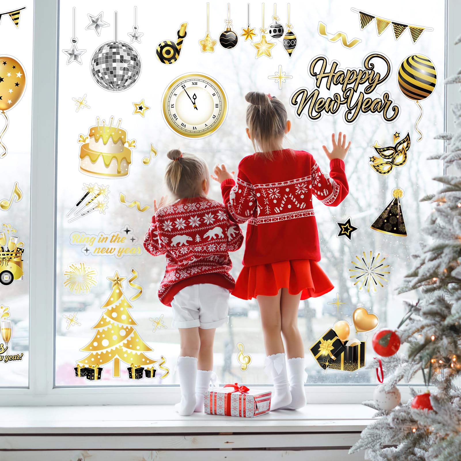 howaf-happy-new-year-fenstersticker-silvester-9-blatt-pvc image 6