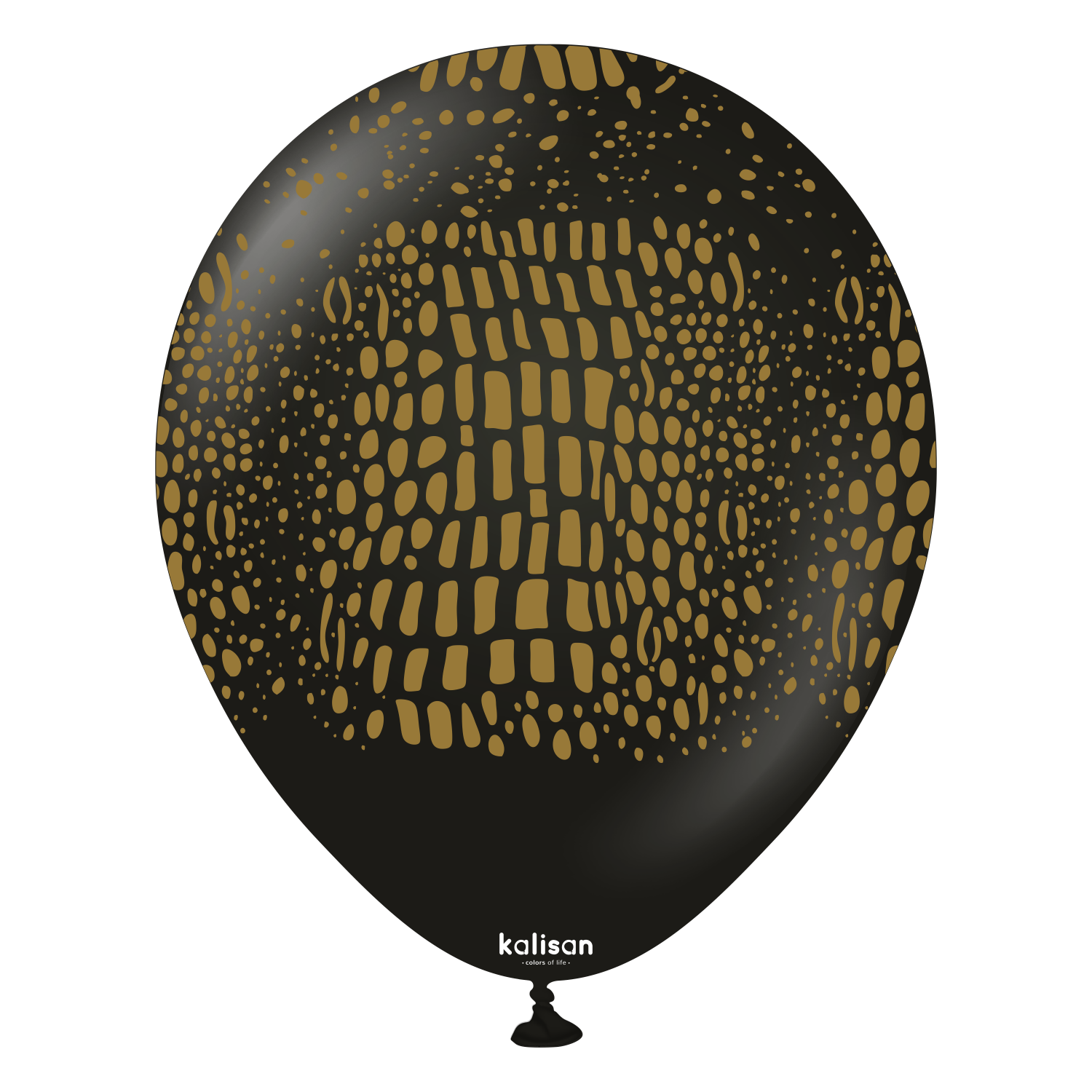 kalisan-safari-theme-crocodile-black-luftballons-25-st-ck-schwarz-gold image 1