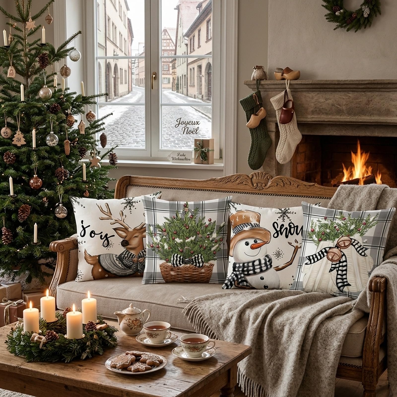 qifu-pappteller-kissenbezug-weihnachten-45x45-wei-grau-leinen image 3