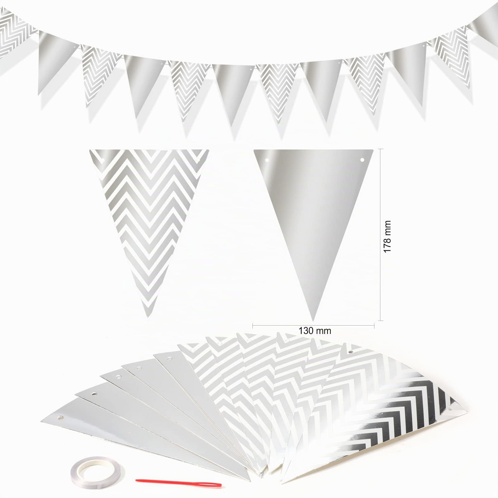 howaf-balloons-silvester-deko-2027-silber-happy-new-year image 4