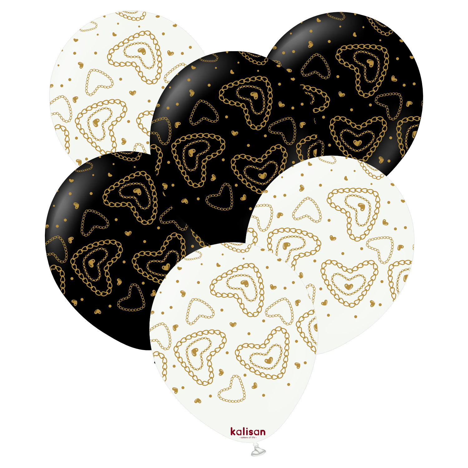 kalisan-wedding-gold-jewellery-luftballons-25-st-ck image 1