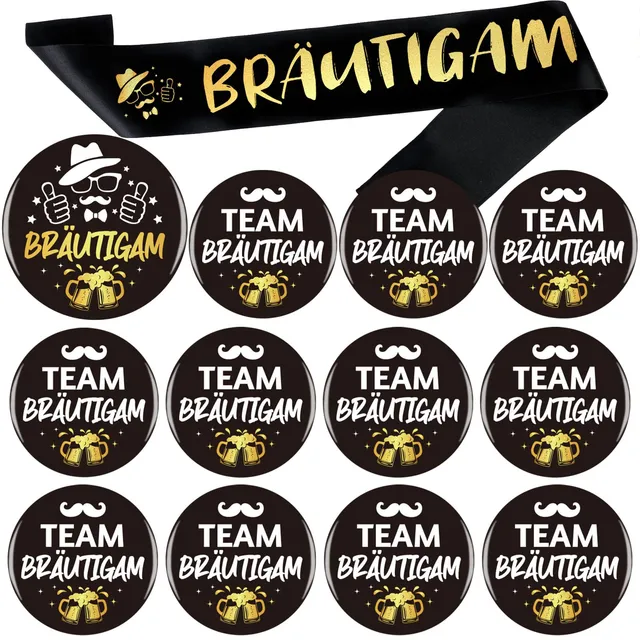 howaf-jga-sch-rpe-m-nner-set-br-utigam-team-buttons-13tlg image 1