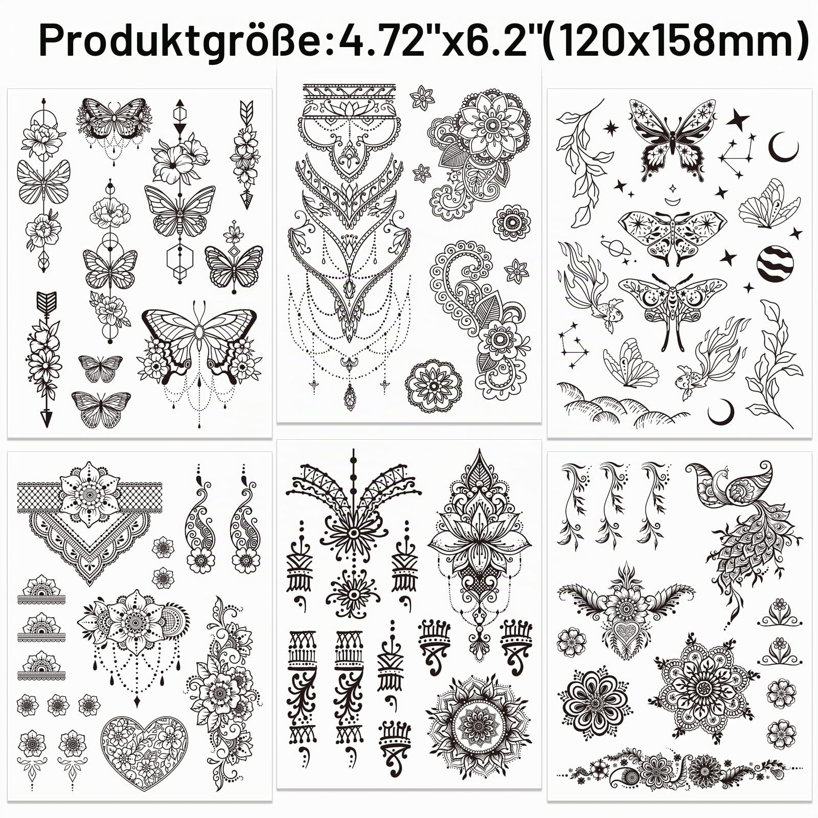 howaf-henna-tattoos-schwarz-tempor-r-11-bl-tter-mandala-set image 3