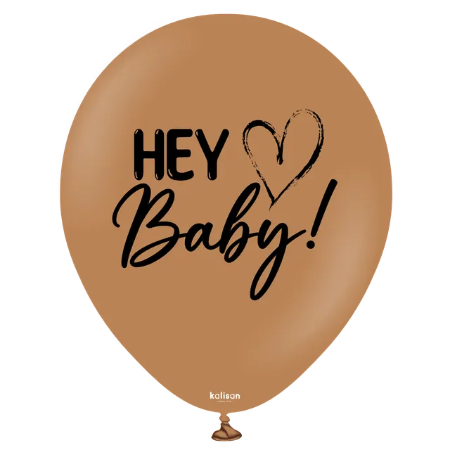 kalisan-gender-reveal-hey-baby-luftballon-18-2-stk-braun-2 image 1