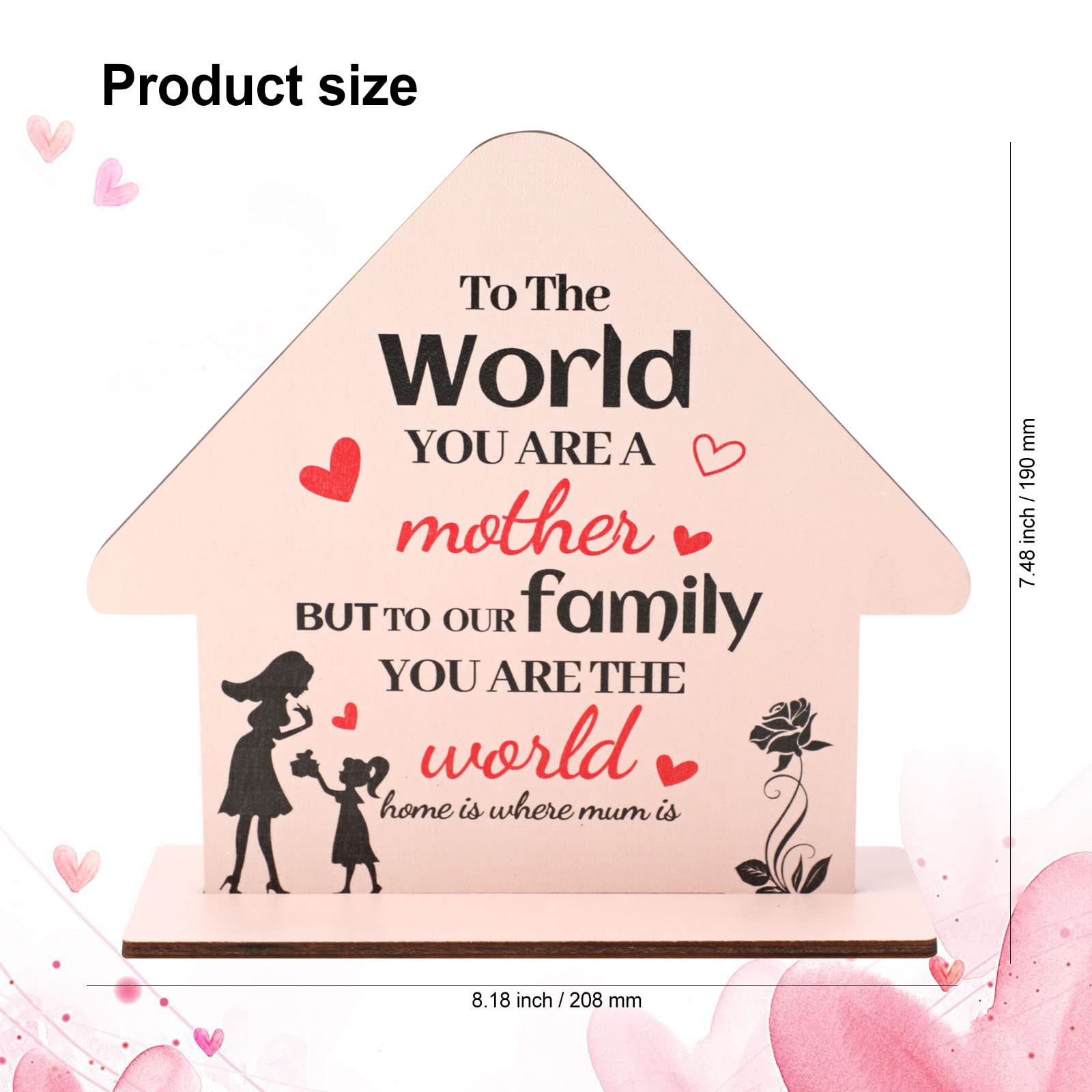 howaf-holzschild-beste-mama-der-welt-geschenk-mama image 2