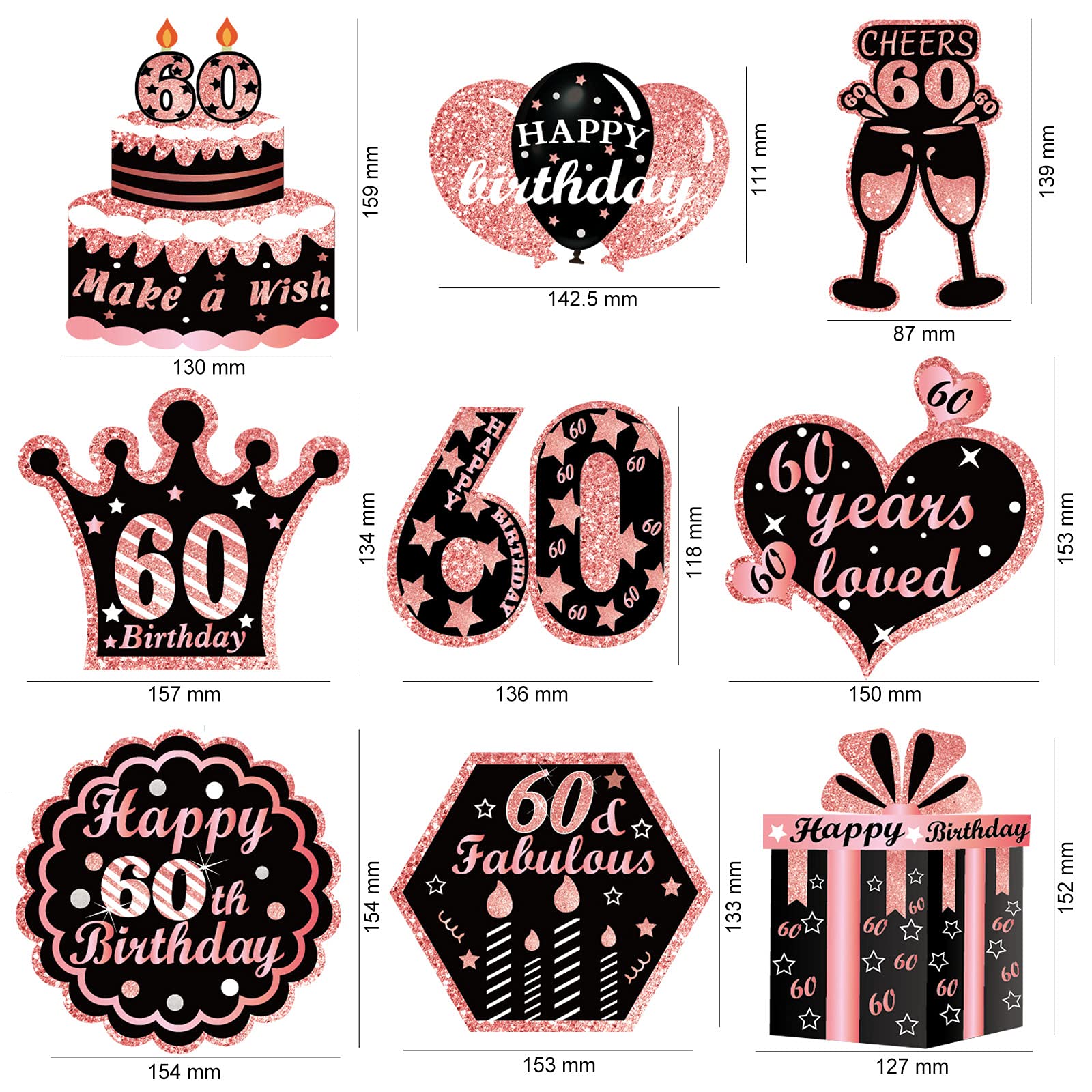 howaf-60-geburtstag-h-ngedeko-rosegold-30er-set-f-r-frauen image 2