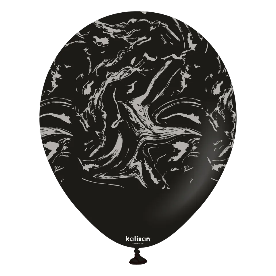 kalisan-nebula-black-luftballons-12-25-stk-schwarz-silber image 1