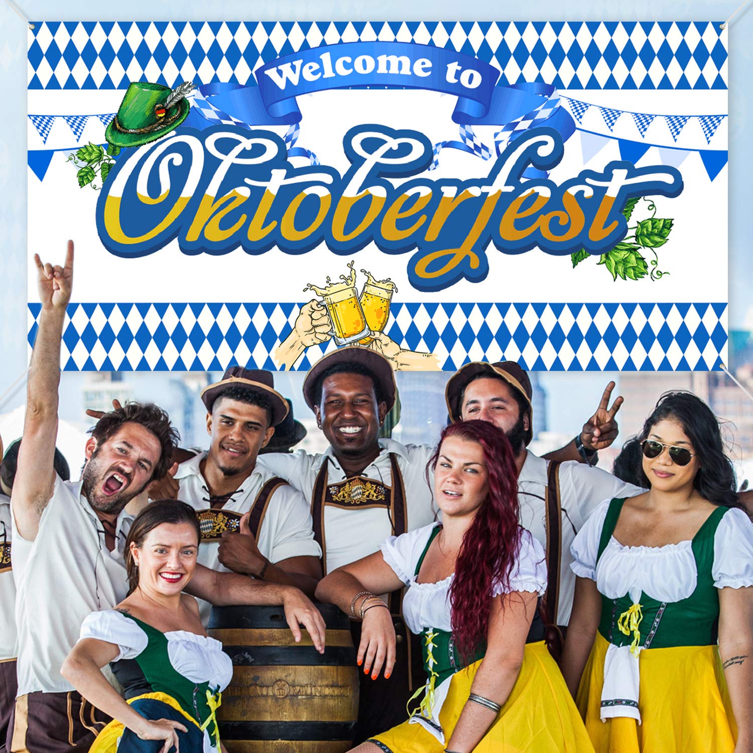 howaf-oktoberfest-banner-deko-hintergrund-178-x-95-cm-blau-wei image 7