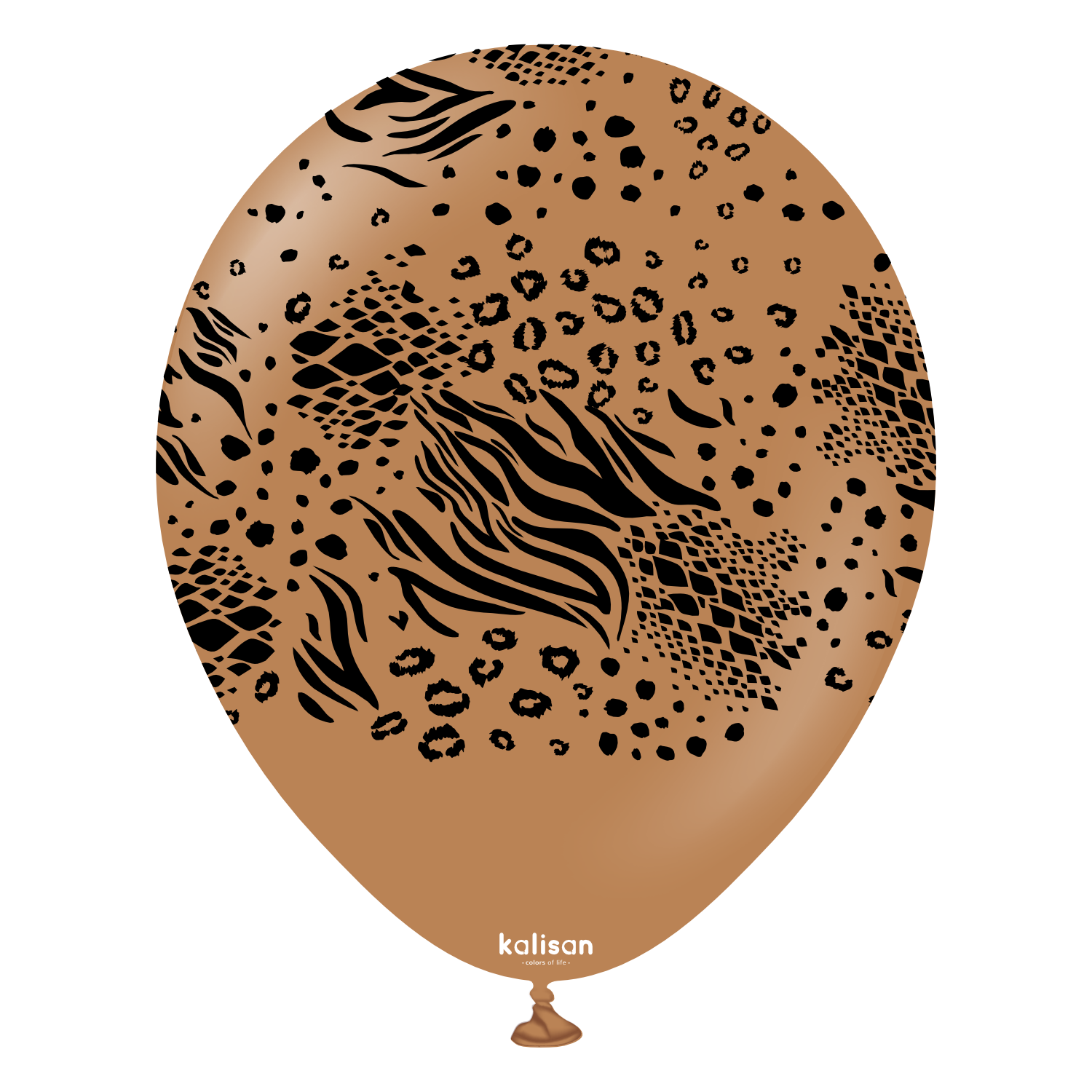 kalisan-safari-theme-mutant-caramel-brown-luftballons-25-st-ck-30cm image 1