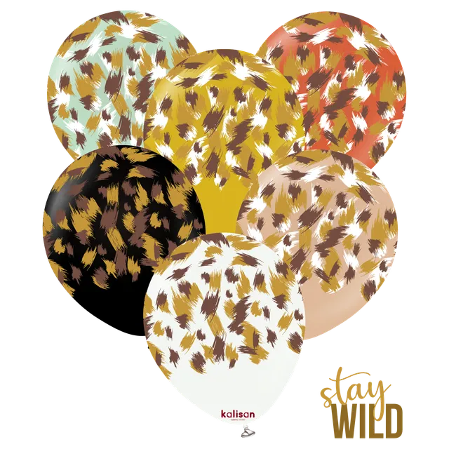 kalisan-safari-theme-safari-savanna-luftballons-25-st-ck-12-zoll-bunt image 1