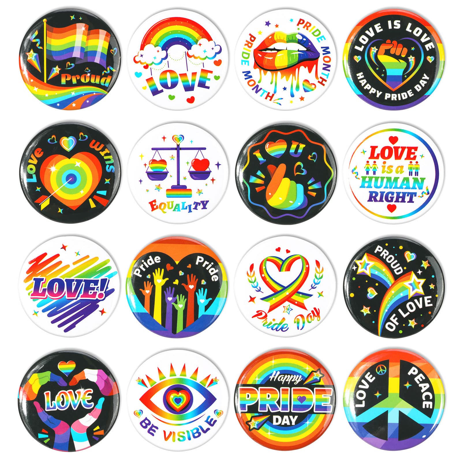 howaf-pride-pins-regenbogen-flagge-buttons-16-st-ck-lgbt image 1
