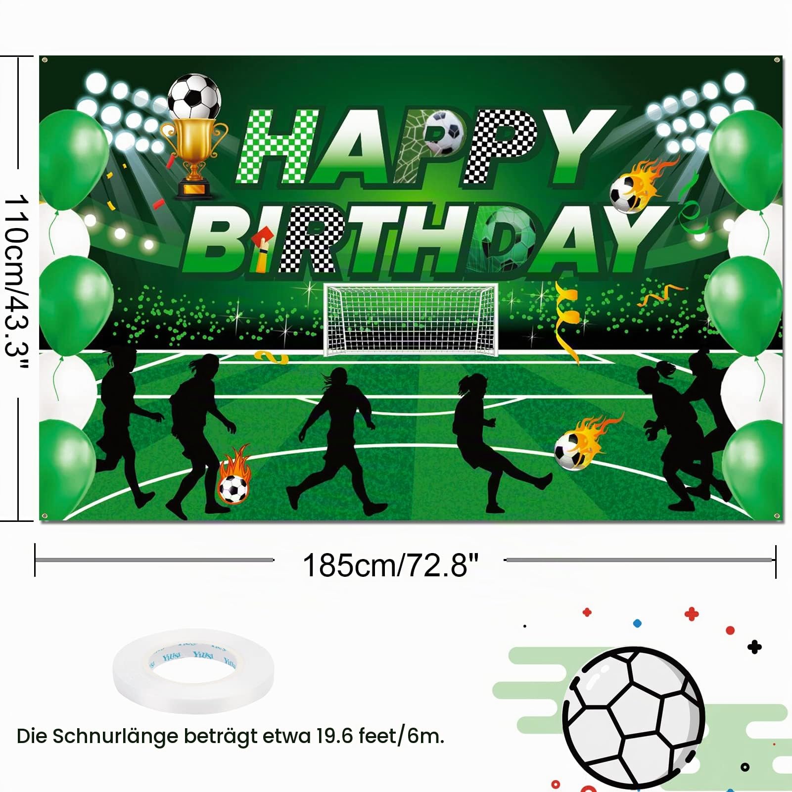 howaf-fu-ball-happy-birthday-banner-stoff-180x110cm-gr-n image 2