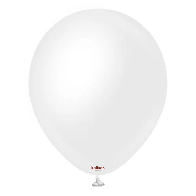 kalisan-opaque-satin-snow-white-luftballons-wei-25-st-ck-matt image 1