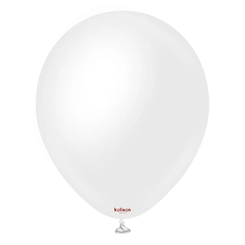 kalisan-opaque-satin-snow-white-luftballons-wei-25-st-ck-matt image 1