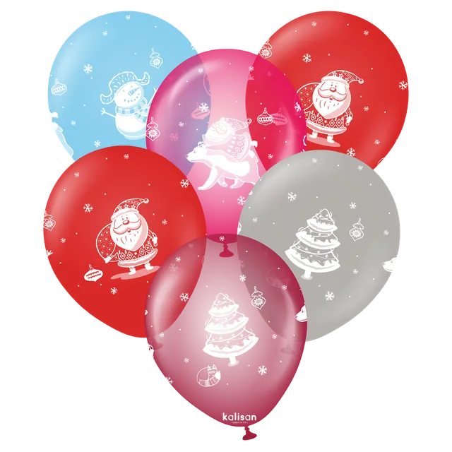 kalisan-new-year-santa-claus-luftballon-30-cm-25-st-ck image 1