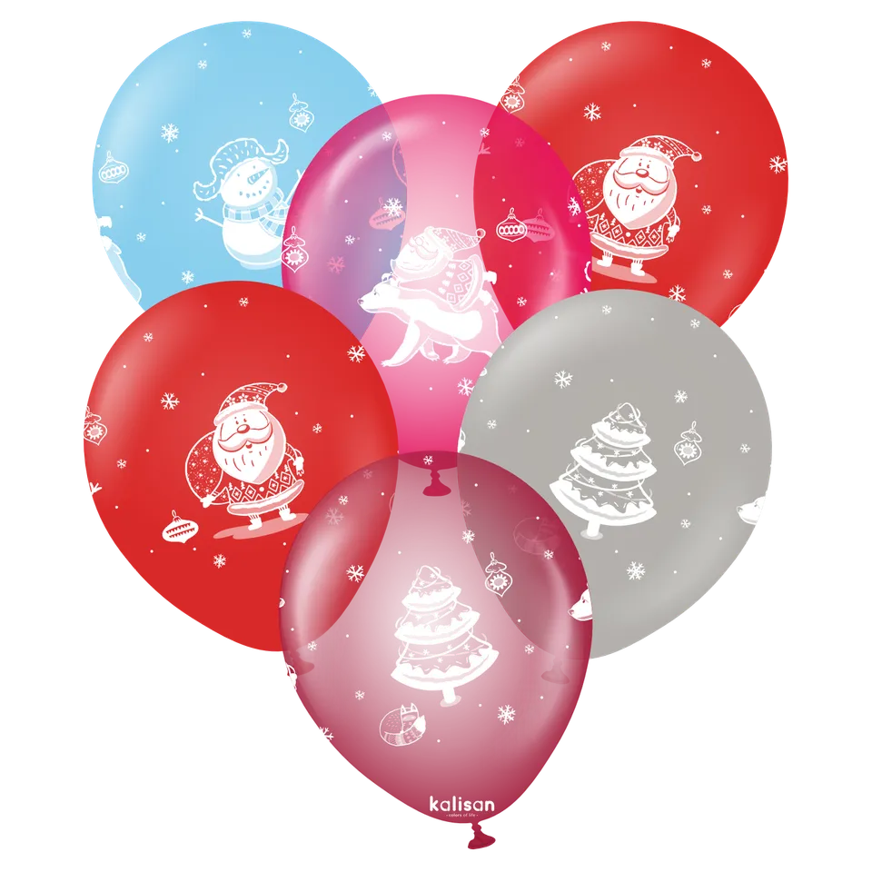 kalisan-new-year-santa-claus-luftballon-30-cm-25-st-ck image 1