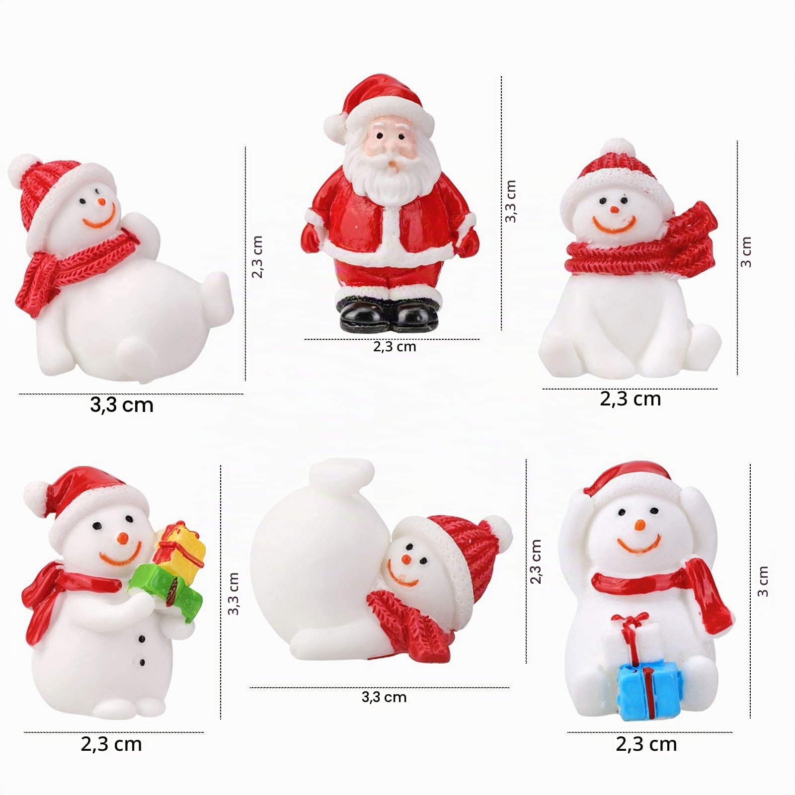howaf-weihnachts-mini-figuren-harz-14-st-ck-deko-set image 2