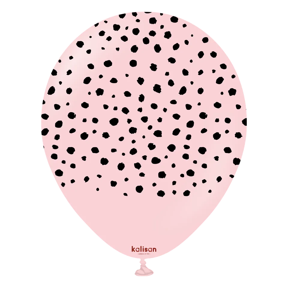 kalisan-safari-theme-cheetah-macaron-pink-luftballons-25-st-ck image 1