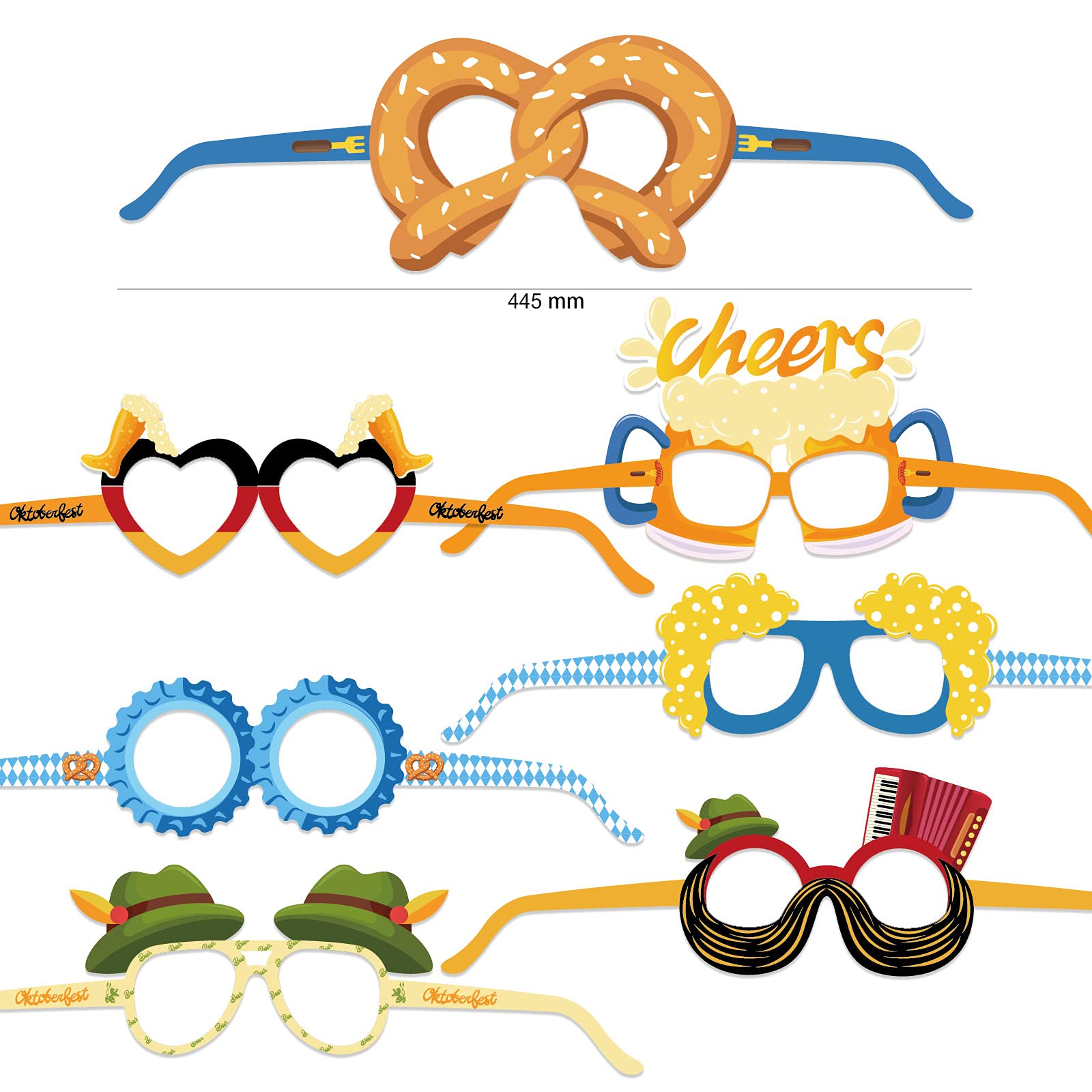 howaf-photo-booth-props-oktoberfest-partybrille-26-st-ck-papier image 3