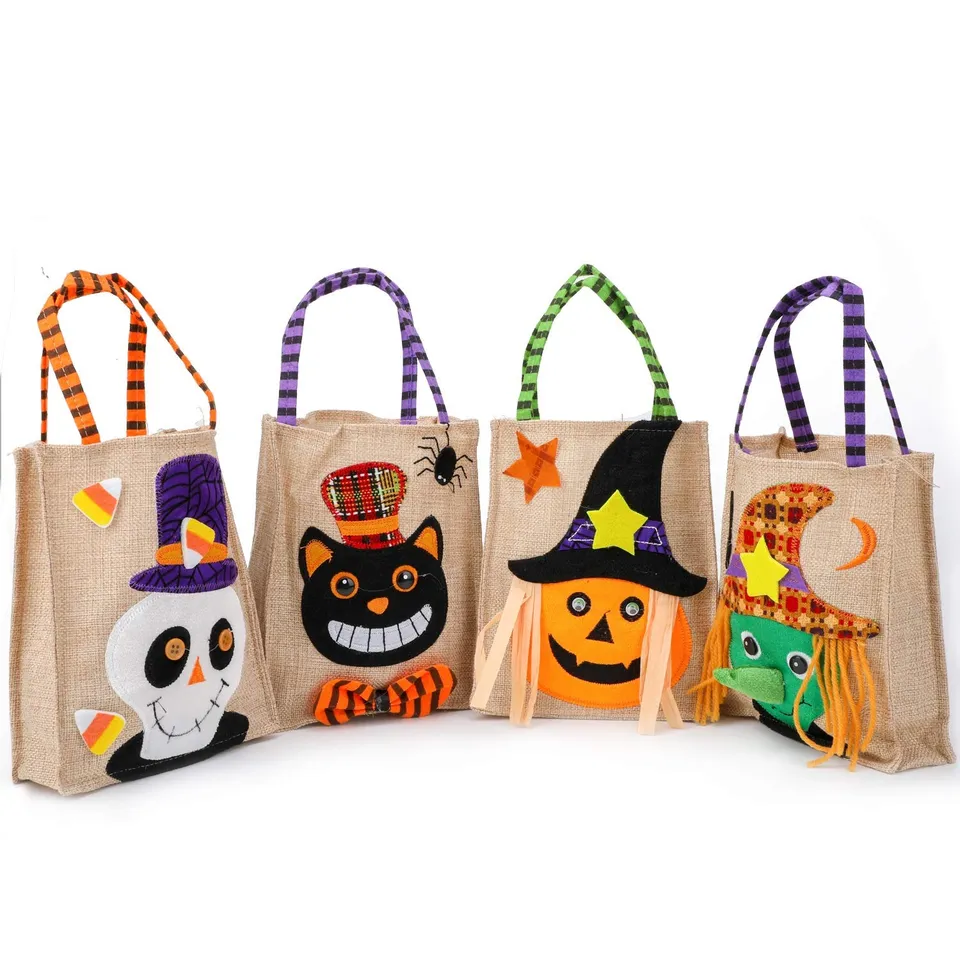 howaf-halloween-geschenkt-te-leinen-4er-set-k-rbis-hexe image 1