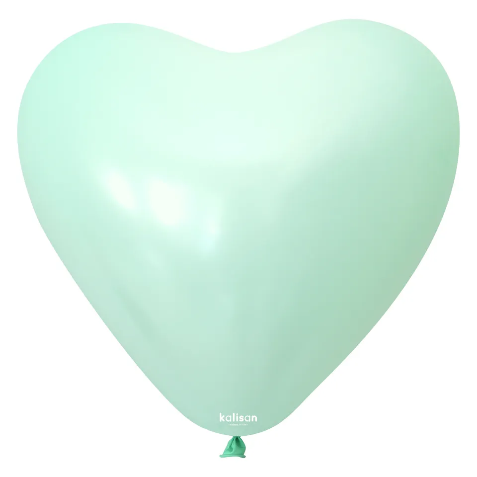 kalisan-macaron-colors-12-herz-luftballon-macaron-green-matt image 1