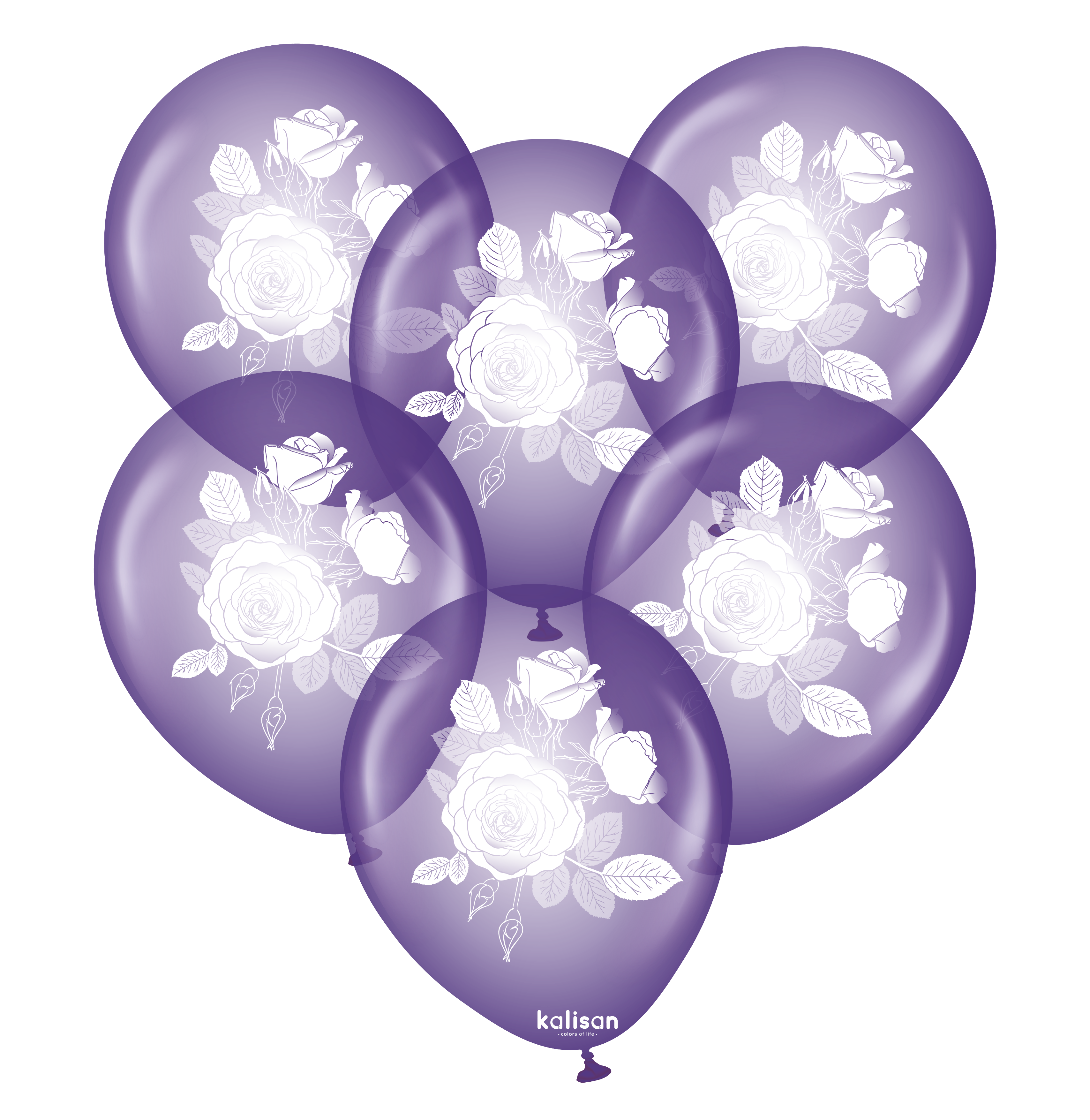 kalisan-fruits-plants-violet-roses-luftballons-12-zoll-25-st-ck image 1