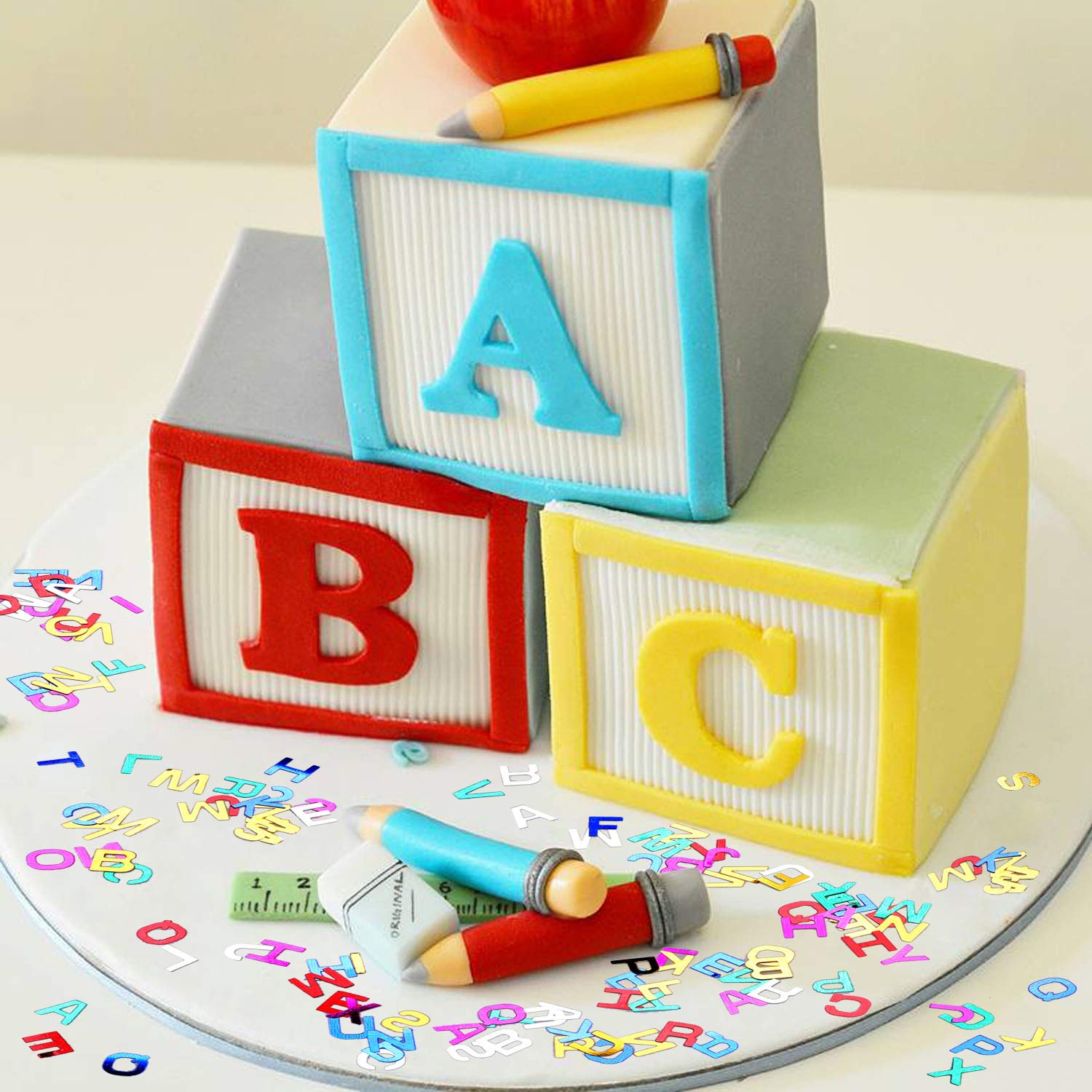 howaf-abc-buchstaben-konfetti-40g-tischdeko-einschulung-bunt image 5