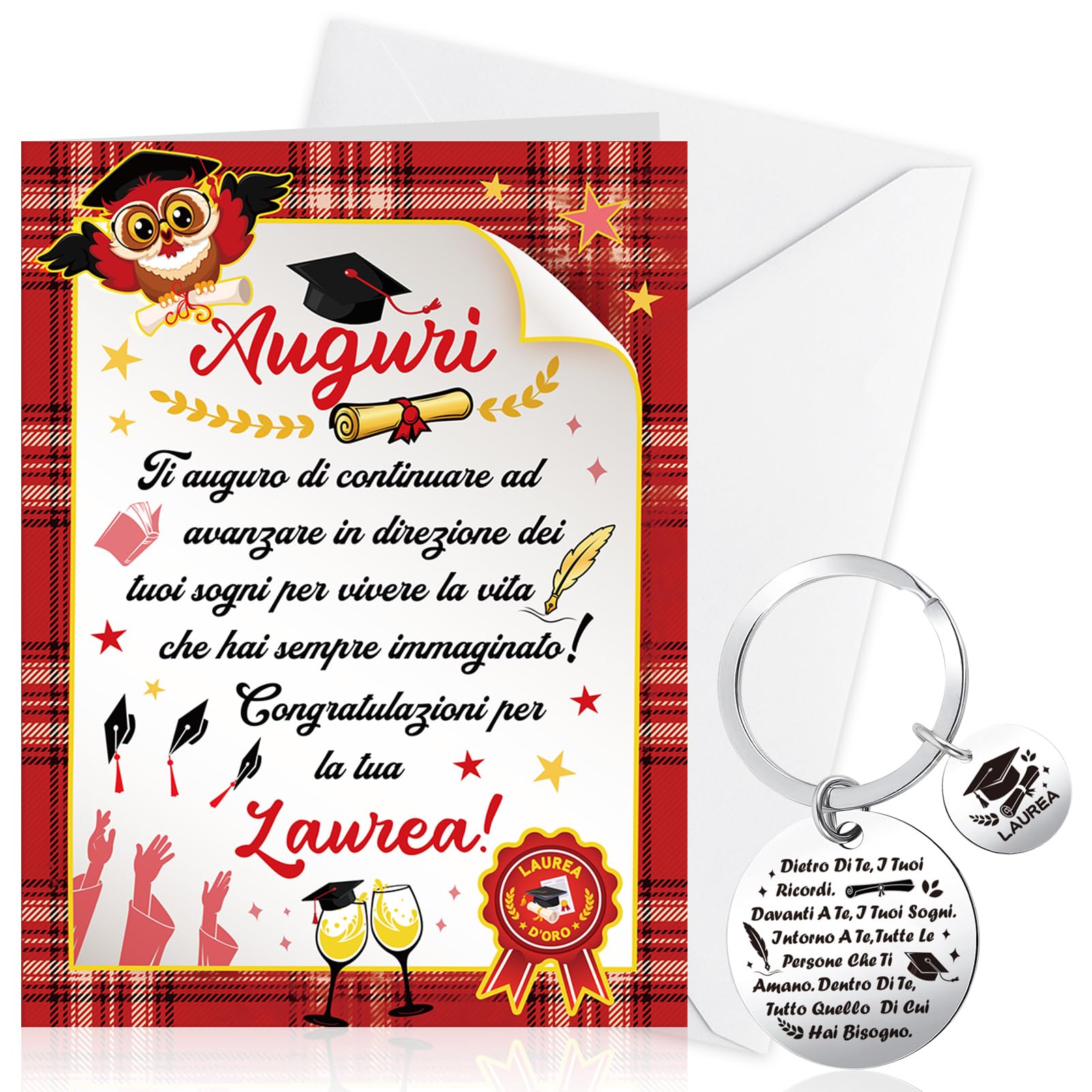 howaf-graduation-card-abschlusskarte-mit-umschlag-anh-nger image 1