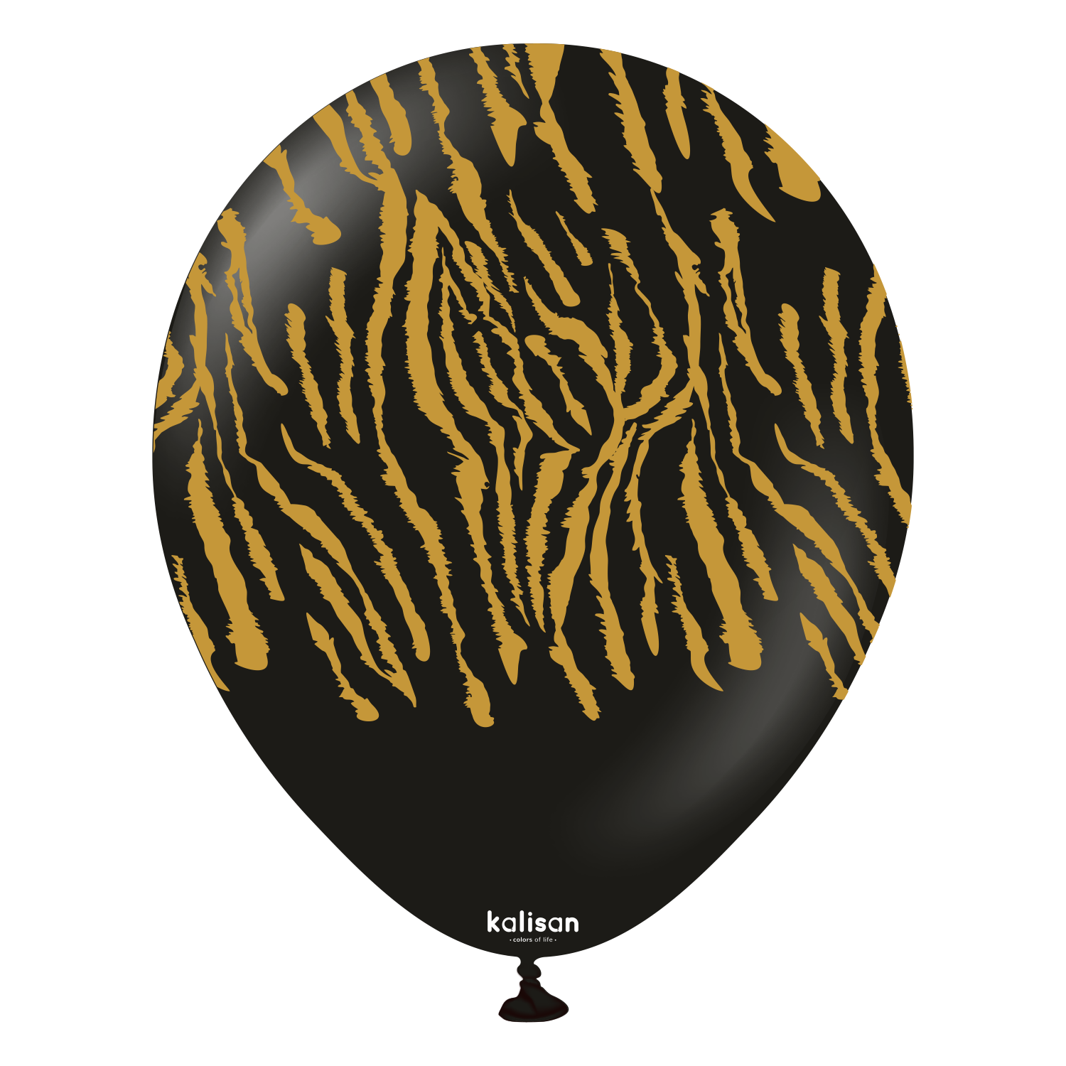 kalisan-safari-tiger-black-luftballons-12-zoll-25-st-ck-schwarz image 1