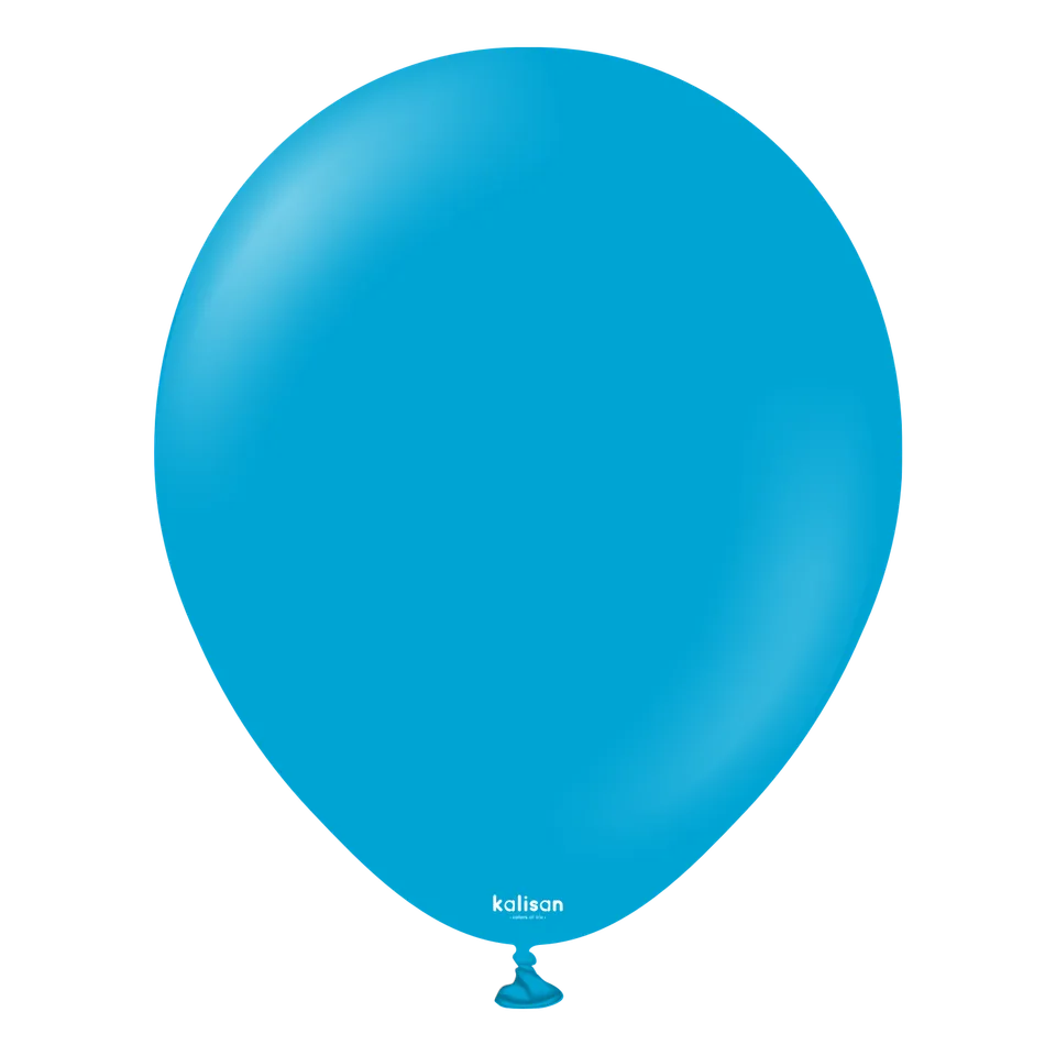 kalisan-standard-colors-caribbean-blue-luftballons-25-st-ck image 1