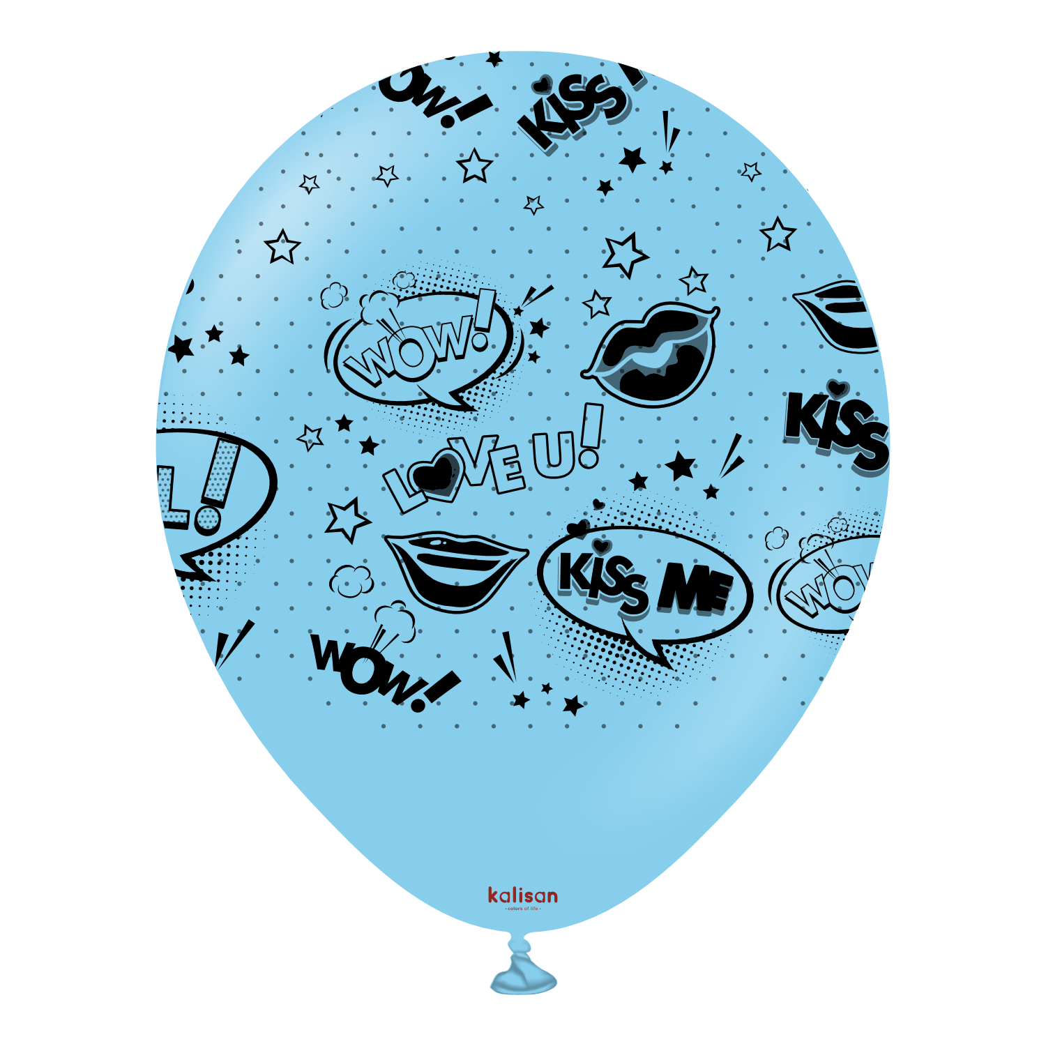 kalisan-birthday-pop-art-kiss-me-luftballons-bunt-25-st-ck image 5