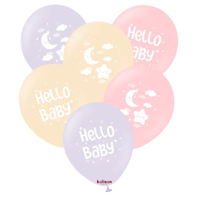 kalisan-baby-shower-hello-baby-girl-luftballons-25-st-ck image 1